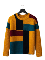 Color Block Knit Cardigan - Image 2
